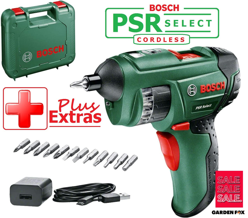 SALE PRICE 58.97 BOSCH PSR Select Cordless SCREWDRIVER 0603977071 4053423207262