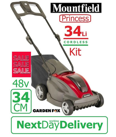 SALE best PRICE - £279.97 - MOUNTFIELD Princess 34Li Kit Cordless Lawnmower 294346063/M21 8008984843097 LA