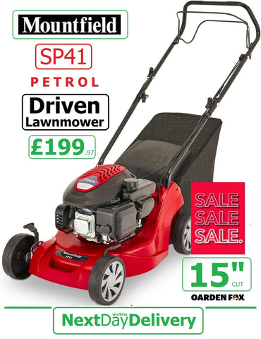 SALE best PRICE - £199.97 - MOUNTFIELD SP41 Driven Petrol 15" Lawnmower 2974112043/M21 - 8008984845145 LA