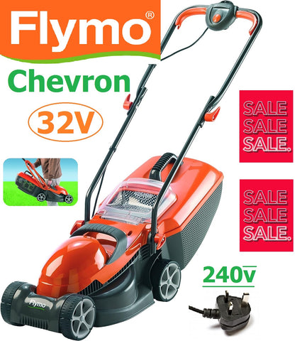 SALE PRICE £86.97 FLYMO Chevron 32V Corded Electric Lawnmower 9666084-01 7391736975490 LA