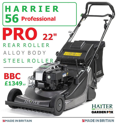 SALE PRICE £1349.97 - Hayter * CLICK & COLLECT or visit & purchase in store * new PRO Hayter Harrier 56 Autodrive BBC Rear Roller 22" MOWER - Code 579A SOH LA