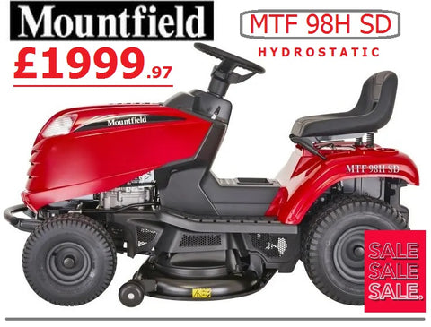 SALE PRICE - £1999.97 * CLICK & COLLECT or visit & purchase in store for local delivery * - new MOUNTFIELD MTF 98H SD Hydrostatic Transmission Key Start Ride on MOWER Side Discharge 38.5"/98cm RO