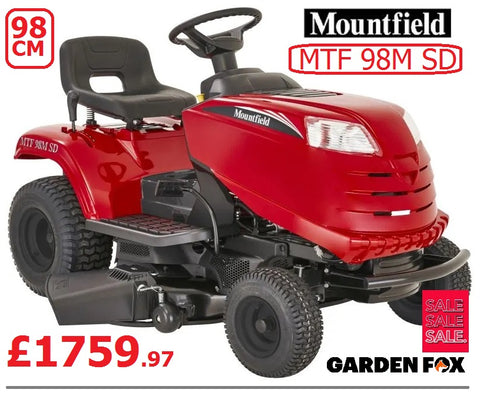 SALE PRICE - £1759.97 * CLICK & COLLECT or visit & purchase in store for local delivery * - new MOUNTFIELD MTF 98M SD Manual Transmission Key Start Ride on MOWER Side Discharge 38.5"/98cm RO