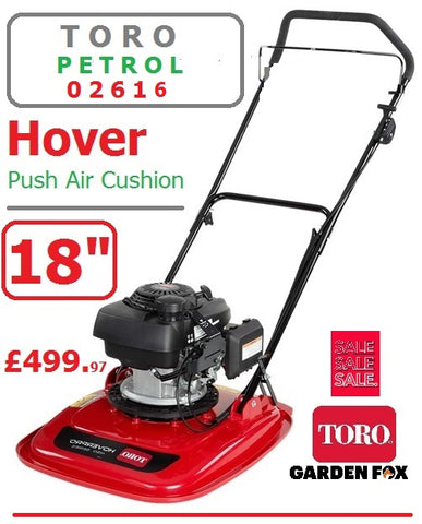 SALE PRICE - £499.97 - TORO ****CLICK & COLLECT or visit and purchase in store**** new Toro Hover PRO 450 Petrol Hover Lawn Mower 02616 LA £499.97