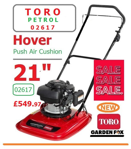 SALE PRICE - £549.97 TORO ****CLICK & COLLECT or visit and purchase in store**** new TORO Hover PRO 550 Petrol Hover Lawn Mower 02617 Honda Engine LA