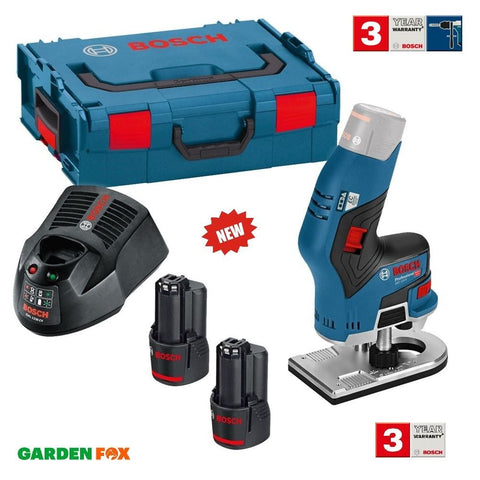 new £259.97 Bosch GKF 12V-8 Cordless 12V ROUTER 2 Batteries 06016B0070 3165140909808