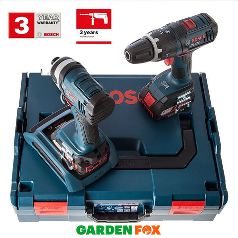 New £217.77 - 2 Batteries Bosch 18V GSB DS & GDR LS 2-Pack 0615990GS3 3165140829199