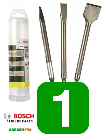 New £21.97 BOSCH 3 Piece SDS Chisel Set (290 x 52x 52mm) 2607019457 3165140415750
