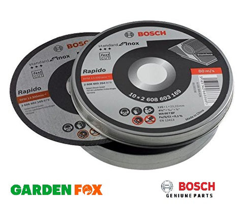 New £12.97 Bosch 115mm Inox Metal Cutting Discs 2608603254 3165140668866