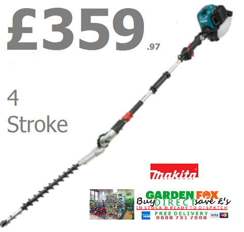 new £359.97 ** CLICK & COLLECT or purchase in store *** Makita EN4951SH Four Stroke LONG REACH HEDGECUTTER EN4951SH 49CM Blade HEC