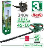 SALE best PRICE - £62.97 - BOSCH EasyHedgeCUT 45-16 Mains Electric Hedgecutter 0600847A71 4059952570792 HEC