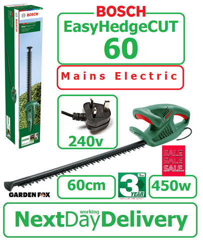 SALE best PRICE - £84.97 - new BOSCH EasyHedgeCUT 60 Mains Electric Hedgecutter 0600847D71 4059952655024 HEC