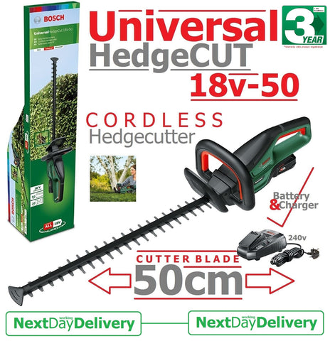 SALE best PRICE - £143.97 - BOSCH UniversalHedgeCUT 18-50 Cordless Hedgecutter - 0600849K70 4059952558820 HEC