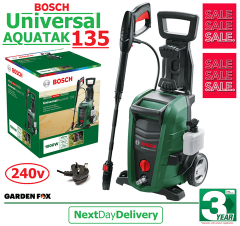 SALE best PRICE - £149.97 - BOSCH AQT Universal AQUATAK 135 Pressure Washer 06008A7C70 3165140883825 PW
