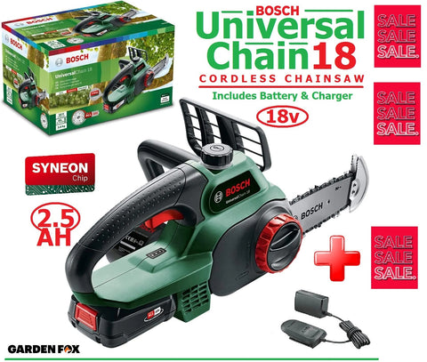 SALE PRICE - £149.97 BOSCH UniversalCHAIN 18 Cordless CHAINSAW 06008B8070 3165140925662 CS