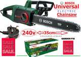 SALE best PRICE - £106.97 - BOSCH Universal CHAIN 35 Electric Chainsaw 06008B8371 4059952608167 CS **** PAYPAL payments ONLY online **** for ALL CARD PAYMENTS call our sales team 01787 313488 to pay via VISA MASTERCARD AMEX  ****