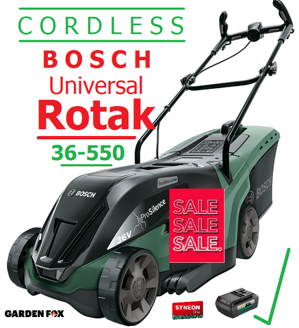 SALE PRICE - £319.97 - BOSCH Universal ROTAK 36-550 Cordless LAWNMOWER 06008B9576 4059952526836 LA