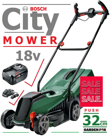 SALE PRICE - £234.97 - BOSCH Cordless CityMOWER 18V-32 18V 4.0AH 06008B9A77 4059952563039 LA