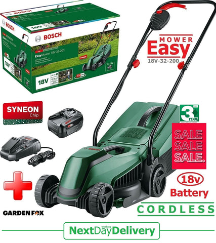 SALE best PRICE - £195.97 - BOSCH EasyMOWER 18V-32-200 Cordless Lawnmower 06008B9D70 4059952613819 LA