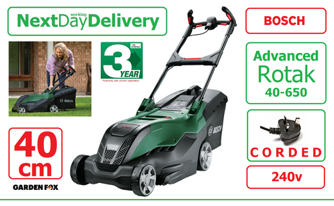 SALE best PRICE - £225.97 BOSCH Advanced ROTAK 40-650 240v Mower CORDED 06008B9H70 4059952658131 LA