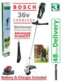 new £254.97 BOSCH AdvancedGrassCut 36V-33 Cordless Strimmer 06008C1K70 4059952569451