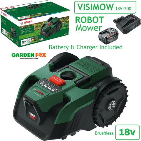 SALE best PRICE - £399.97 -  new BOSCH VisiMOW 18V-200 Autonomous ROBOT MOWER - 06008E1170 4053423864441 LA RO