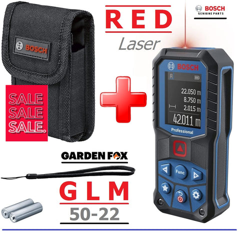 SALE PRICE £129.97 Bosch GLM 50-22 Red Laser Measurer - 0601072S00 4059952518800 MT