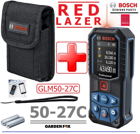 SALE PRICE - £179.97 BOSCH GLM 50-27C - RED Laser Measurer - 0601072T00 4059952518824
