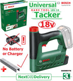 SALE Best PRICE - £94.97 - BARE TOOL - BOSCH Universal TACKER Cordless 18V - 06032A7000 4059952610559