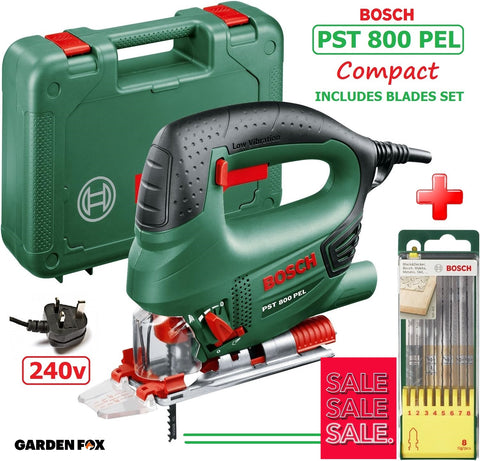 SALE PRICE - £104.97 - FREE BLADES Bosch PST800PEL Corded 530W Jigsaw 0615991EV1 3165140897112