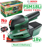 SALE Best PROCE - £59.97 - BOSCH PSM18Li (BARE TOOL) Cordless 18v Sander 06033A1301 3165140571975