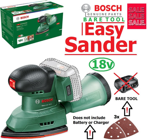SALE PRICE - £51.97 - BOSCH EasySANDER 18V-8 CordlessMultiSander 06033E3000 4053423231939 **** PAY PAL & AMEX payments ONLY online or call free on 0800 731 7008 to pay via VISA MASTERCARD ****