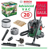 SALE best PRICE - £119.97 - BOSCH Advanced VAC20 AllPurpose VACUUM CLEANER 06033D1270 3165140874014