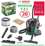 SALE PRICE - £134.97 - BOSCH Advanced VAC20 AllPurpose VACUUM CLEANER 06033D1270 3165140874014