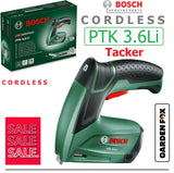 SALE best PRICE - £59.97 - BOSCH PTK 3,6 Li Cordless STAPLE GUN / TACKER 0603968270 4059952566627