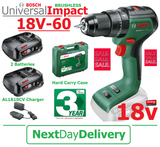 SALE best PRICE - £121.97 - BOSCH Universal IMPACT 18-60 18V Cordless Drill 06039D7171 4053423231724