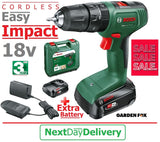 SALE best PRICE - £88.97 - BOSCH EasyIMPACT 18v-40 2sp Cordless DRILL +Extras 06039D8171 4053423230758