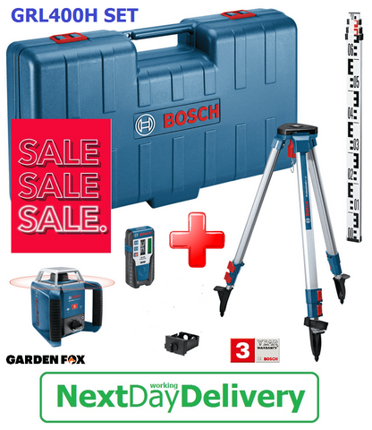 SALE best PRICE - £679.97 - BOSCH GRL400SET AUTO Level Rotation Laser Set 06159940JY 3165140923514 MT