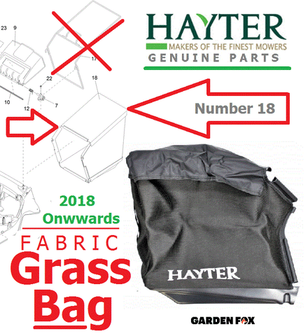Genuine 49.97 HAYTER GRASSBAG Harrier 41 2018 onwards 134 6401 134 6400
