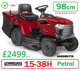 SALE PRICE - £2499.97* CLICK & COLLECT or visit & purchase in store for local delivery * - new MOUNTFIELD 1538H Collector Hydrostatic Transmission Key Start Ride on MOWER Side COLLECTOR 38.5"/98cm 2T2620483/M25 RO