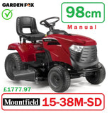 SALE best PRICE - £1779.97* - CLICK & COLLECT or visit & purchase in store for local delivery * - new MOUNTFIELD 1538M-SD Side Discharge/Mulcher Manual Transmission Key Start Ride on MOWER 38.5"/98cm 2T0510483/M25 RO
