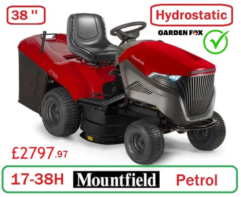 SALE best PRICE - £2797.97* - CLICK & COLLECT or visit & purchase in store for local delivery * - new MOUNTFIELD 1738H Collector Tractor Hydrostatic Transmission Key Start Ride on MOWER 38.5"/98cm 2T0830483/M25 RO £2797.97