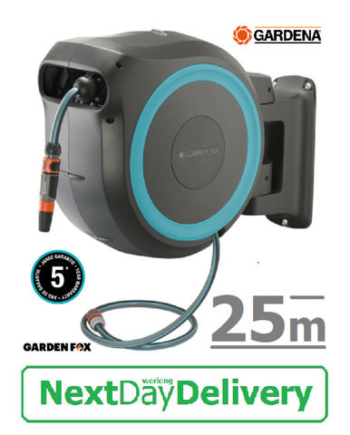 SALE best PRICE - £145.97 - GARDENA 25m Wall Mounted Roll Up Hose Box - 18620-20 - 4078500052023  **** PAY PAL & AMEX payments ONLY or call 0800 731 7008 to pay via VISA MASTERCARD ****