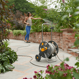 best PRICE -  £67.97 - Original HOZELOCK Hose REEL CART plus 50 Metre HOSE 2435 5010646052245