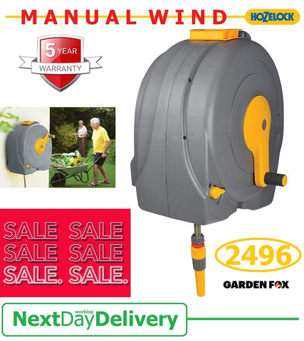 SALE best PRICE - £106.97 - Original HOZELOCK FAST REEL 40M (Wall Mounted - Manual Wind) 2496 100-001-093 5010646034135  * PAY PAL & AMEX payments ONLY online or call free on 0800 731 7008 to pay via VISA MASTERCARD ****