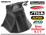 SALE best PRICE - £139.97 - Genuine MOUNTFIELD 92cm 102cm 122cm STIGA ATCO CASTELGARDEN ALPINA rear DEFLECTOR KIT 299900016/0 92cm