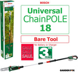 SALE best PRICE - £109.97 - BARE TOOL Bosch UniCHAINPOLE Telescopic PRUNER 06008B3101 3165140888110 CS **** PAY PAL & AMEX payments ONLY or call 0800 731 7008 to pay via VISA MASTERCARD ****