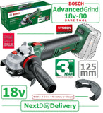SALE best PRICE - £99.97 - BARE TOOL BOSCH AdvancedGRIND Grinder 18V-80 125mm 06033E5100 4053423236118