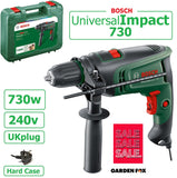 SALE PRICE - £67.97 - BOSCH Universal IMPACT 730 Main Electric DRILL - 0603313470 4053423237573