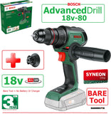 SALE best PRICE - £80.97 BareTool - BOSCH AdvancedDRILL 18V-80 QuickSNAP CORDLESS DRILL 06039E2000 4053423239621 **** PAYPAL payments ONLY online **** for ALL CARD PAYMENTS call our sales team on - 01787 313488 - to pay via VISA MASTERCARD AMEX  ****